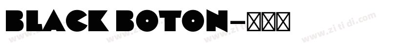 Black Boton字体转换